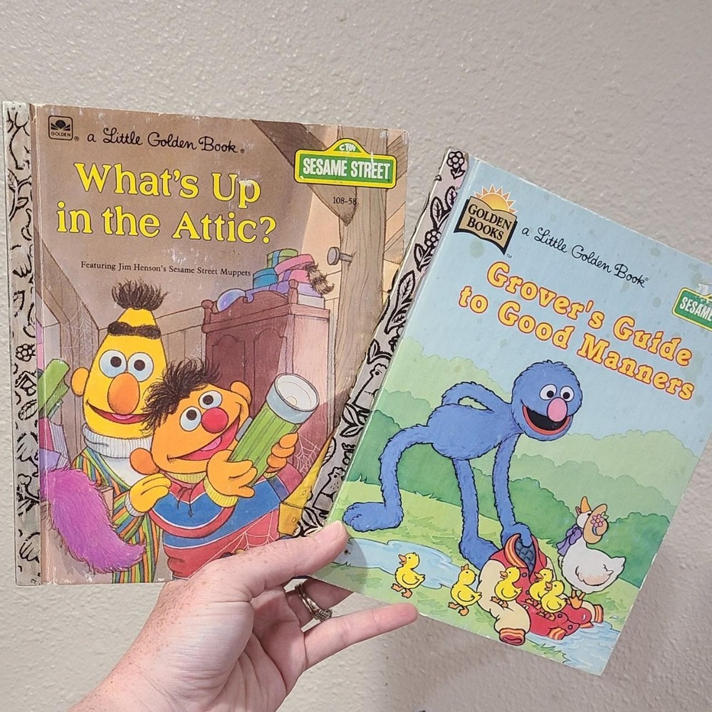 Vintage kids books sesame street